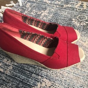 Summer wedge espadrilles